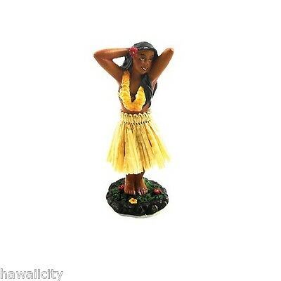 Hawaiian Dashboard Small Posing Hula Girl Doll For Your Car